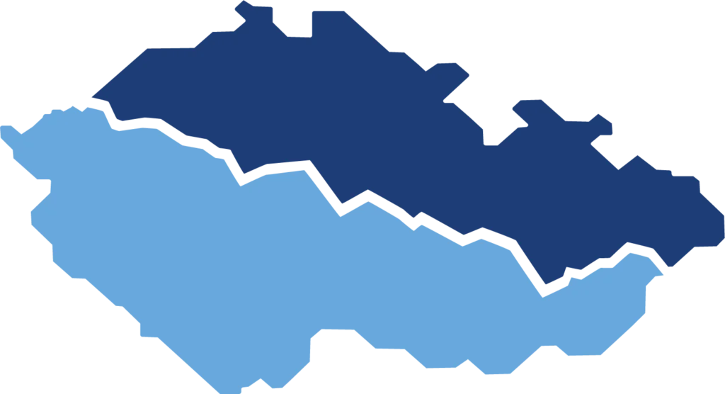 Map of CoolBalik chilled parcel delivery across Czechia and Slovakia